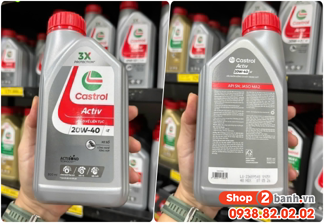 Dầu nhớt castrol cho xe máy số loại nào tốt hiện nay - 4