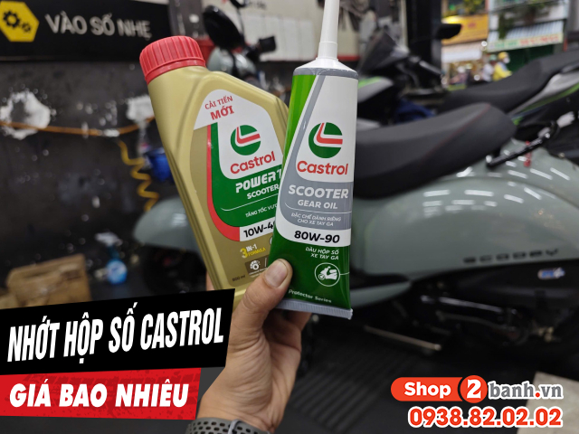 Thay nhớt hộp số xe tay ga castrol 80w90 bao nhiêu tiền - 1