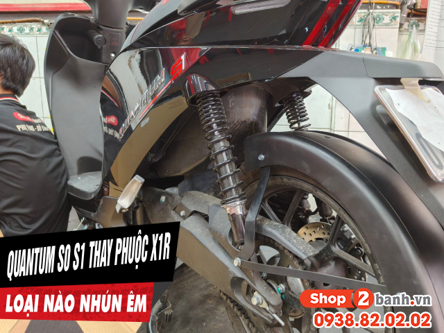 Phuộc x1r cho xe điện quantum s0 s1 loại nào chạy nhún êm - 1