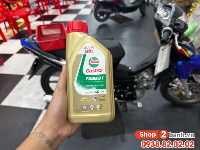 Nhớt castrol power 1 4t 10w40 có tốt không thay cho xe nào phù hợp - 2