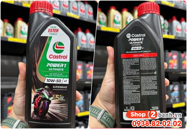 Nhớt castrol power1 ultimate superbike có tốt không thay cho xe nào phù hợp - 2