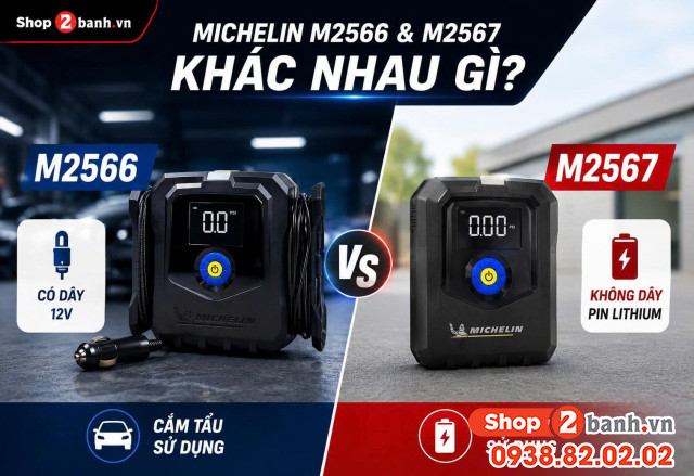 Cách sử dụng bơm lốp ô tô michelin - 1