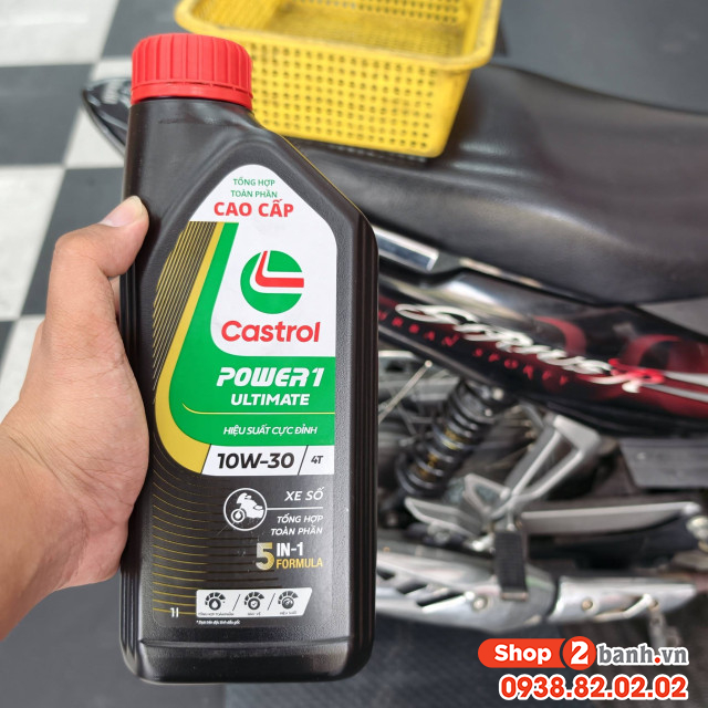 Nhớt castrol power 1 ultimate 10w30 1l dành cho xe số honda - 3