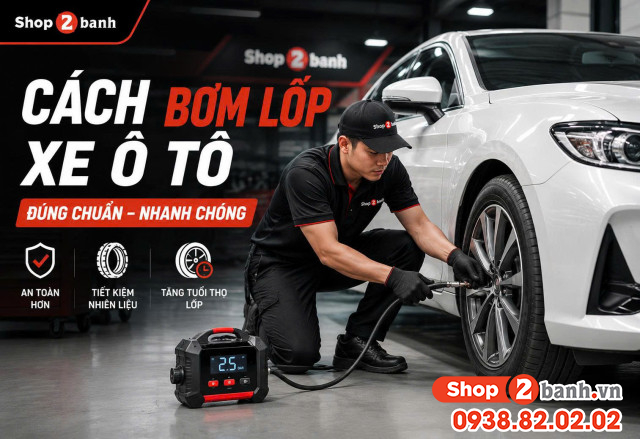 Cách bơm lốp xe ô tô đúng chuẩn nhanh chóng - 1