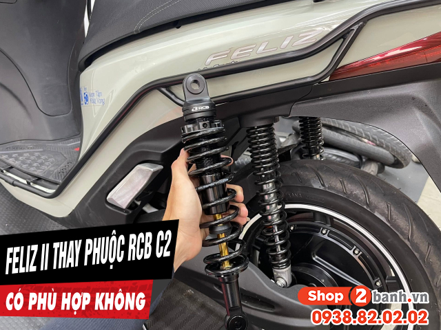 Xe điện feliz ii thay phuộc rcb c2 335mm có phù hợp không - 1
