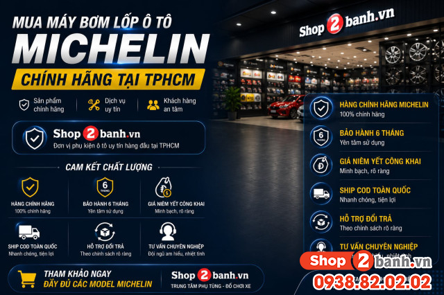 Mua bơm lốp ô tô michelin ở đâu uy tín chính hãng tại tphcm - 3