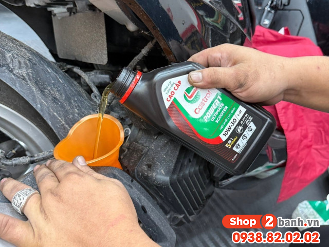 Nhớt castrol power 1 ultimate scooter chạy được bao nhiêu km thì mới thay - 3