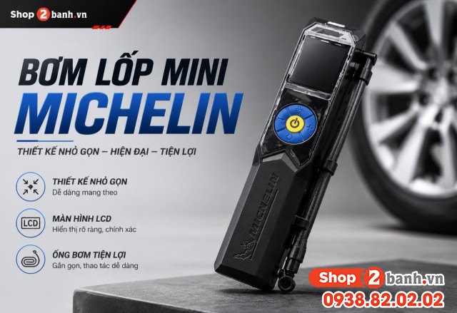 Bơm lốp mini ô tô hiệu michelin có tốt không giá bao nhiêu - 3