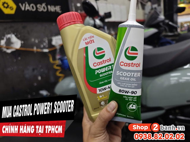 Mua nhớt castrol power1 scooter chính hãng ở đâu uy tín tại tphcm - 1
