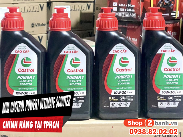 Mua nhớt castrol power1 ultimate scooter chính hãng ở đâu uy tín tại tphcm - 1