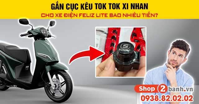 Gắn cục kêu tok tok xi nhan cho xe điện feliz lite bao nhiêu tiền - 1