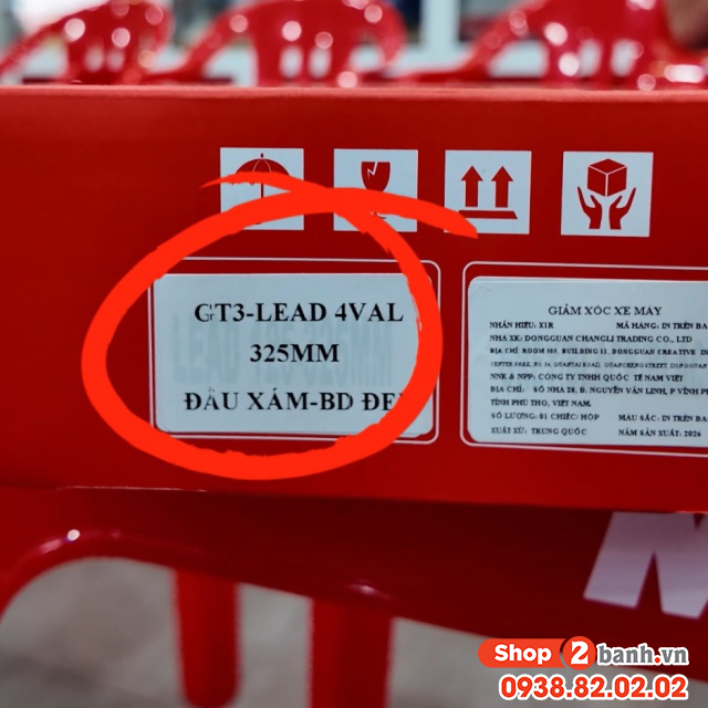 Phuộc x1r gt3 bình dầu xéo cho honda lead - 5