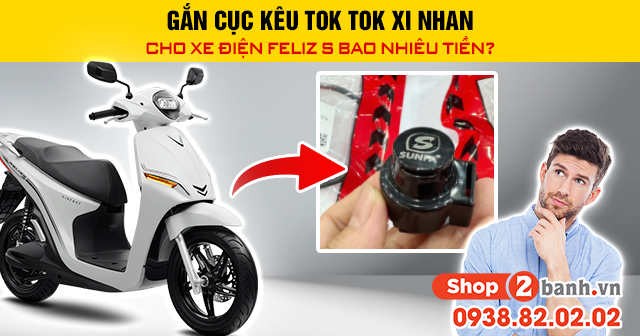 Gắn cục kêu tok tok xi nhan cho xe điện feliz s bao nhiêu tiền - 1