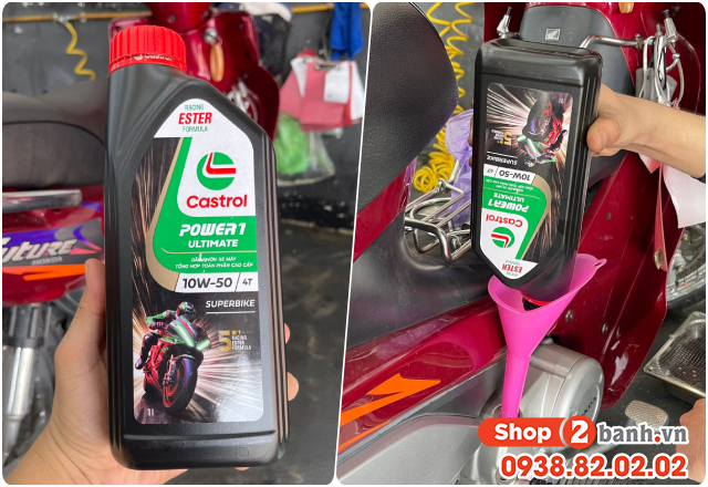 Honda future đi nhớt castrol ultimate 10w50 có phù hợp không - 3