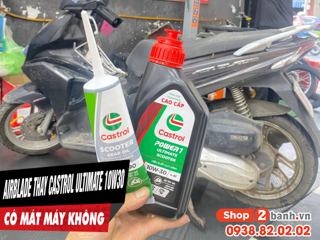 Honda air blade đi nhớt castrol ultimate 10w30 có mát máy không - 1