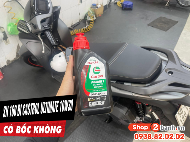 Sh 160i đi nhớt castrol ultimate 10w30 chạy có bốc không - 1