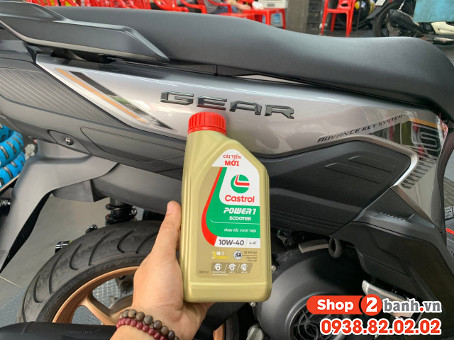 Yamaha gear 125 đi nhớt castrol power1 scooter 10w40 có phù hợp không - 2