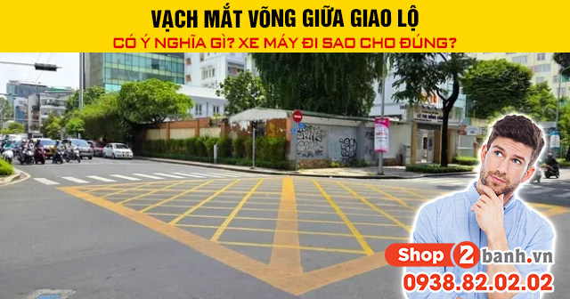 Vạch mắt võng giữa giao lộ có ý nghĩa gì xe máy đi sao cho đúng - 1