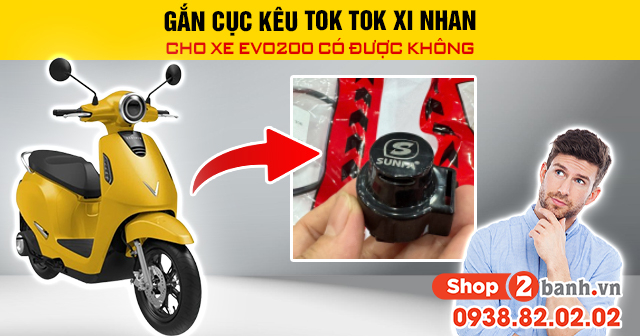 Gắn cục kêu tok tok xi nhan cho xe điện evo200 bao nhiêu tiền - 1