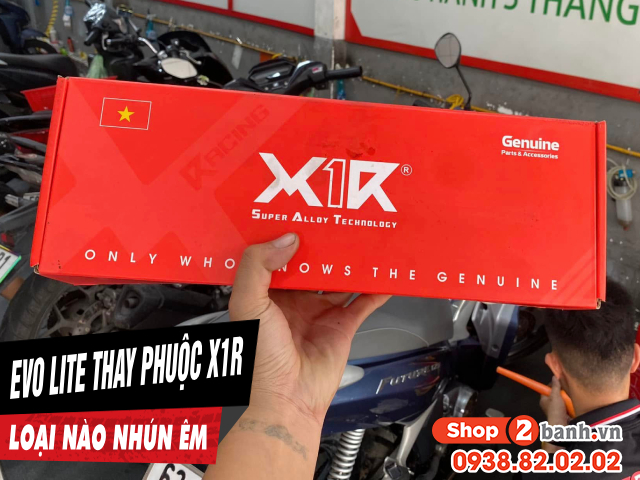 Phuộc x1r cho xe evo lite 2026 loại nào chạy nhún êm - 1