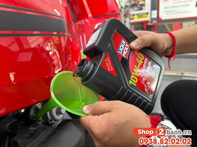 Lambretta x300 đi nhớt liqui moly scooter race 10w40 có mát máy không - 2