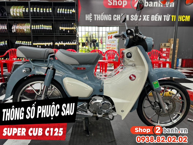 Thông số phuộc sau xe super cub c125 cao bao nhiêu - 1