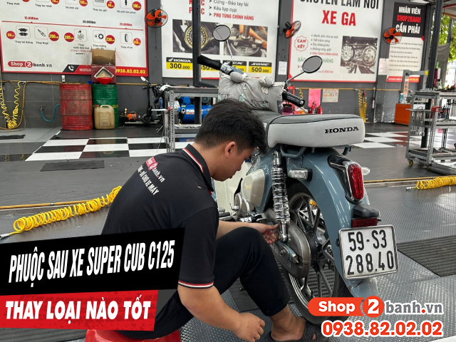 Nên chọn mua phuộc sau xe super cub c125 loại nào tốt - 1