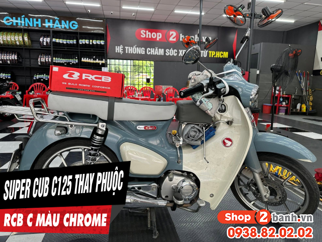 Super cub c125 thay phuộc rcb c màu chrome có phù hợp không - 1