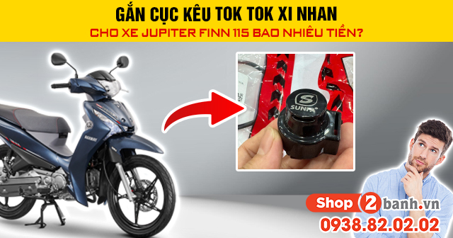 Gắn cục kêu tok tok xi nhan cho xe jupiter finn 115 bao nhiêu tiền - 1