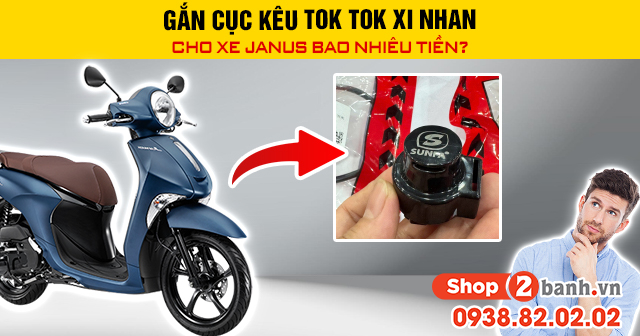 Gắn cục kêu tok tok xi nhan cho xe janus bao nhiêu tiền - 1