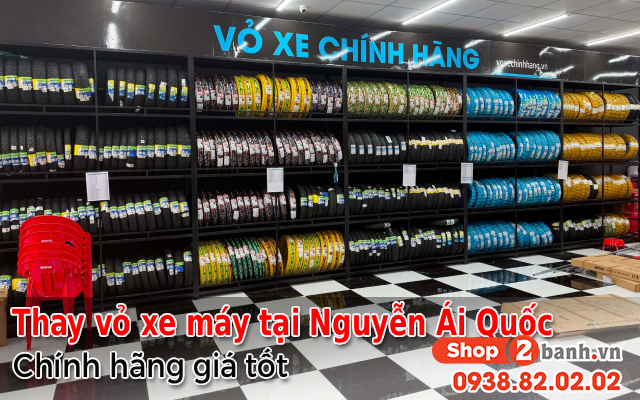 Địa chỉ thay vỏ lốp xe máy tại nguyễn ái quốc đồng nai giá tốt - 1