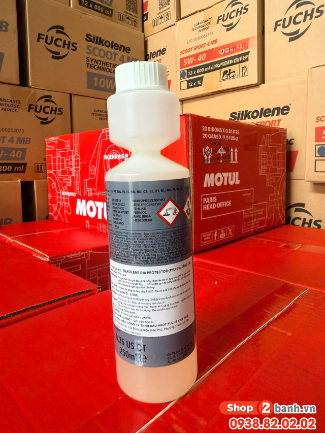 Phụ gia xăng e10 fuchs silkolene protector 250ml - 2