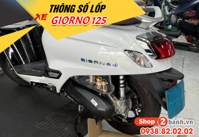 Thông số vỏ xe honda giorno 125 size bao nhiêu - 1