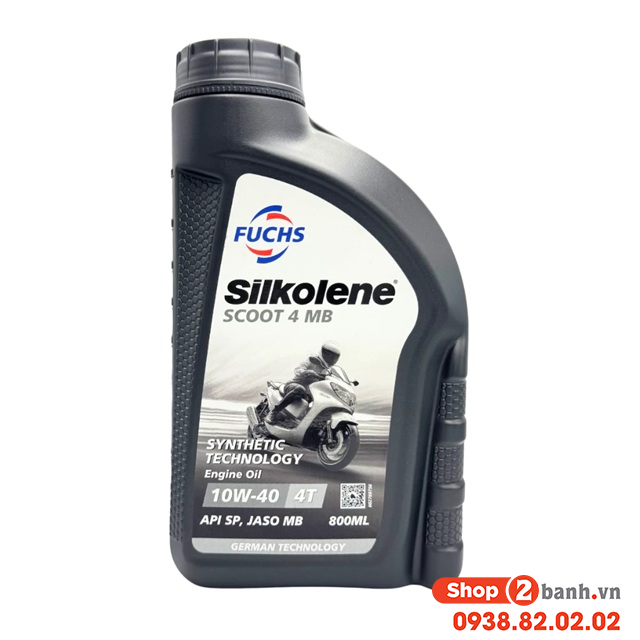 nhớt fuchs silkolene scoot 4 mb 10w40 08l - 1