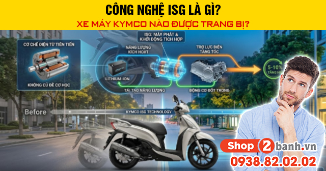Công nghệ isg là gì xe máy kymco nào được trang bị - 1
