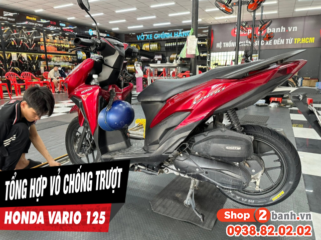 Tổng hợp vỏ xe chống trượt cho vario 125 trong mùa mưa đến - 1