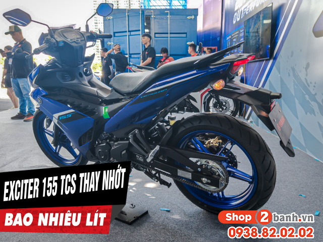 Exciter 155 tcs thay nhớt động cơ bao nhiêu lít - 1