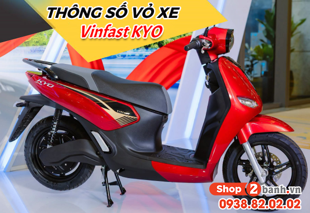 Thông số vỏ xe điện vinfast kyo size bao nhiêu - 1