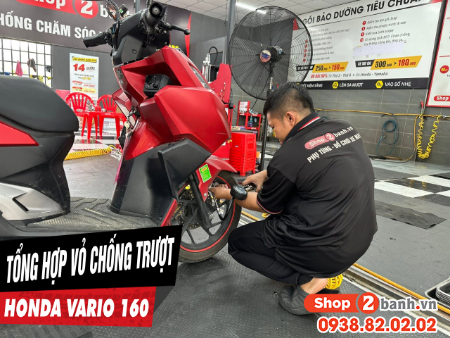 Tổng hợp vỏ xe chống trượt cho vario 160 trong mùa mưa đến - 1