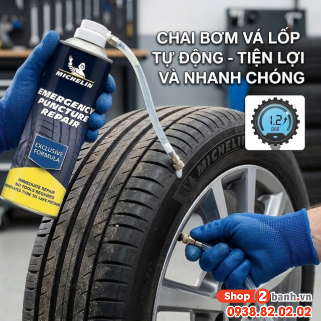 Chai cao su non vá lốp khẩn cấp michelin-w32699 - 4