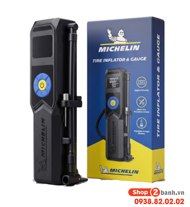 Máy bơm lốp mini michelin m3325 không dây chính hãng - 3