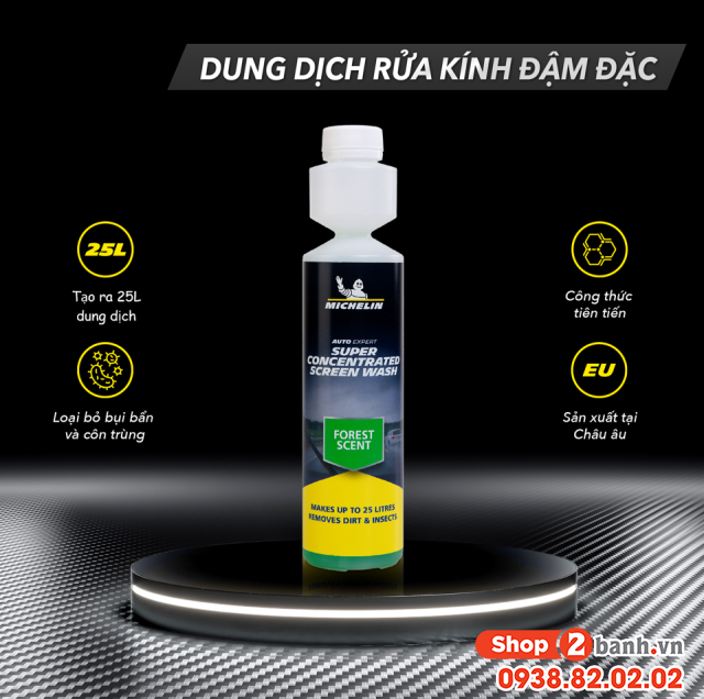 Chai rửa kính chắn gió xe ô tô siêu đậm đặc michelin-w31999 - 3