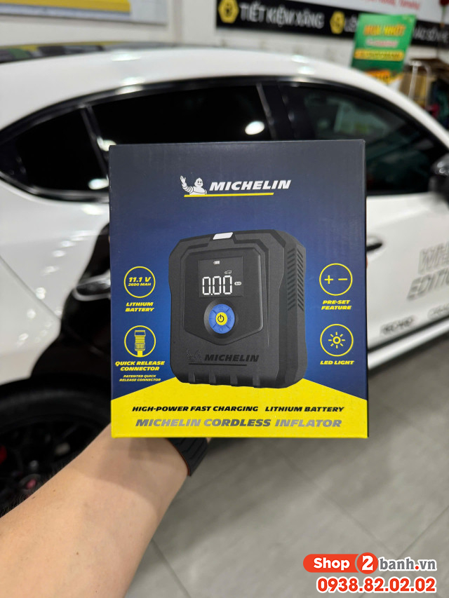 Máy bơm lốp michelin m2567 không dây chính hãng - 4