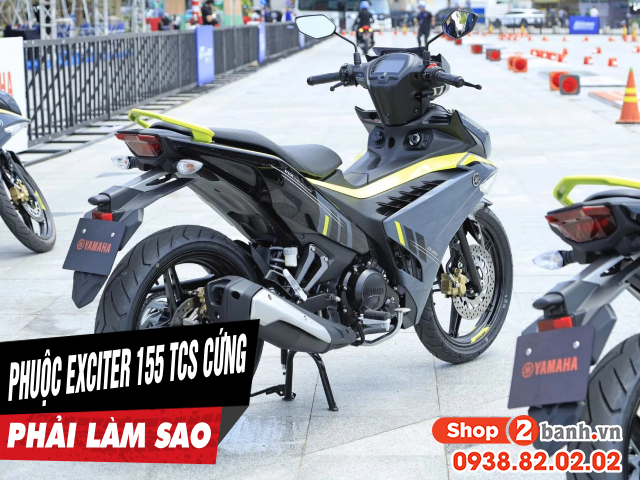 Phuộc sau xe exciter 155 tcs cứng ít nhún phải làm sao - 1