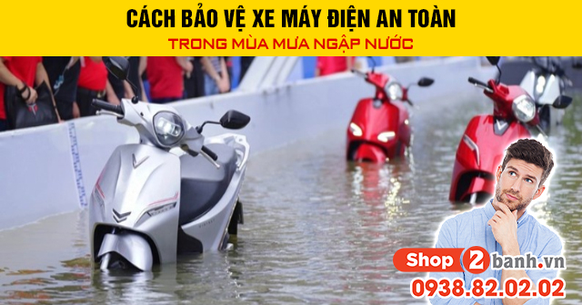 Cách bảo vệ xe máy điện an toàn trong mùa mưa ngập nước - 1