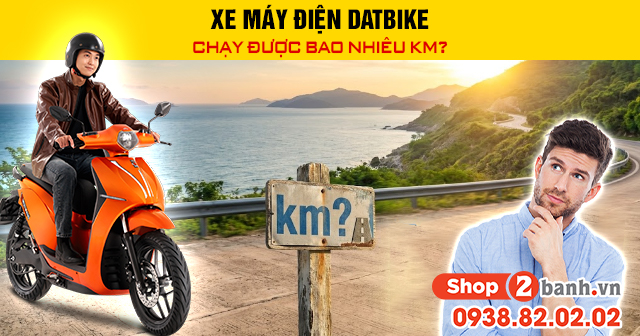 Xe máy điện datbike chạy được bao nhiêu km - 1