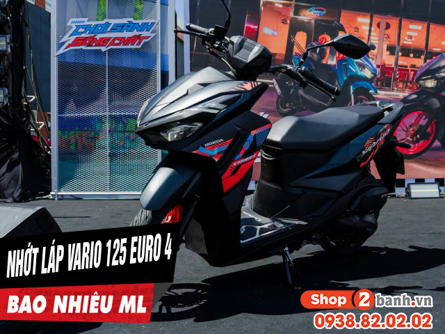 Nhớt láp hộp số vario 125 euro 4 bao nhiêu ml bao lâu thì thay mới - 1
