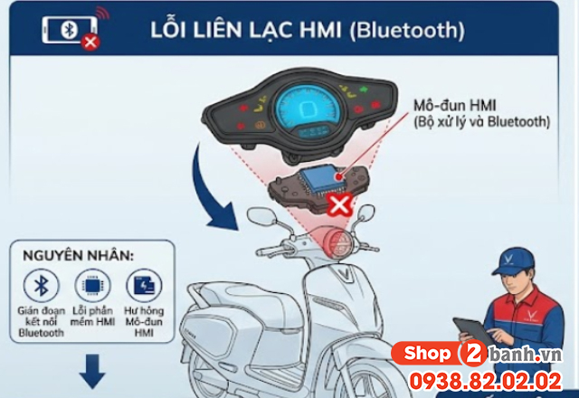 Mã lỗi 52 trên xe máy điện vinfast nguyên nhân và cách khắc phục - 2