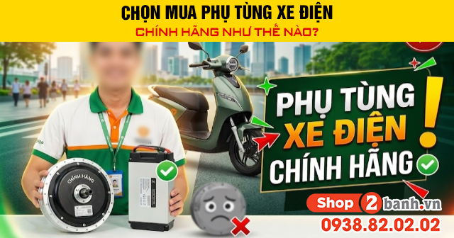 Chọn mua phụ tùng xe điện chính hãng như thế nào - 1