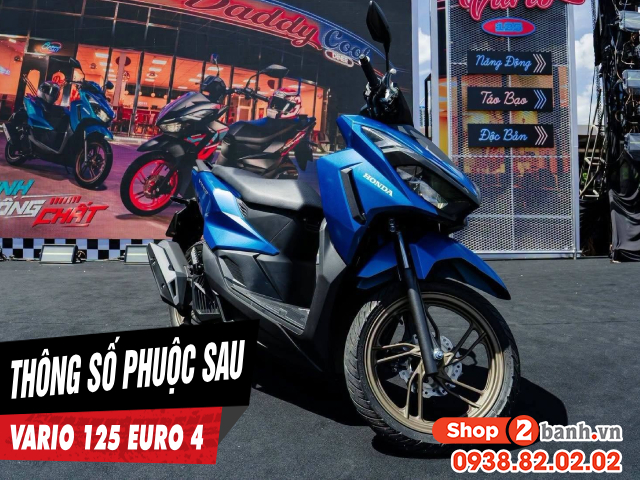 Thông số phuộc sau xe vario 125 euro 4 cao bao nhiêu - 1